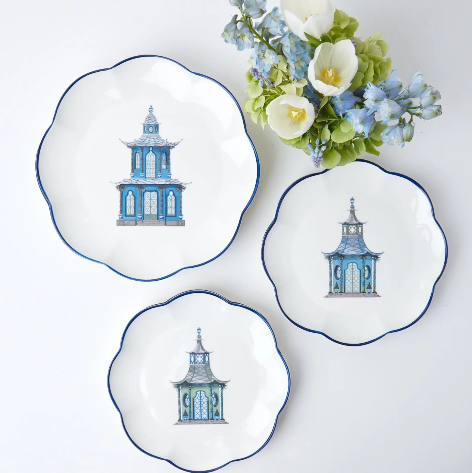 Sale Mrs. Alice Green Scalloped Pagoda Starter Plate