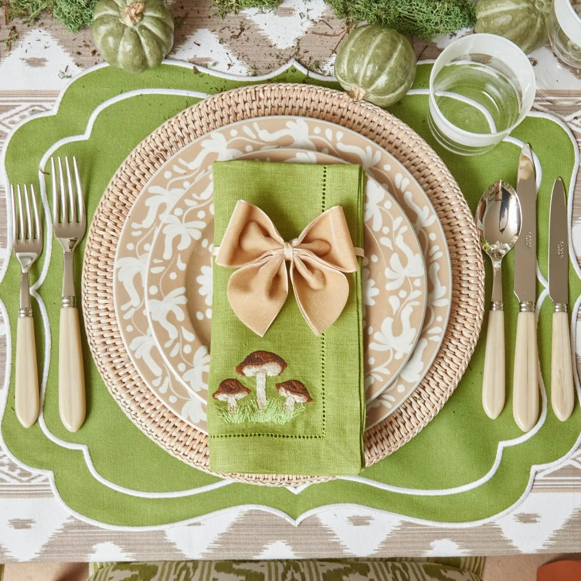 Outlet Mrs. Alice Grey Horn Cutlery Set (5 Piece)