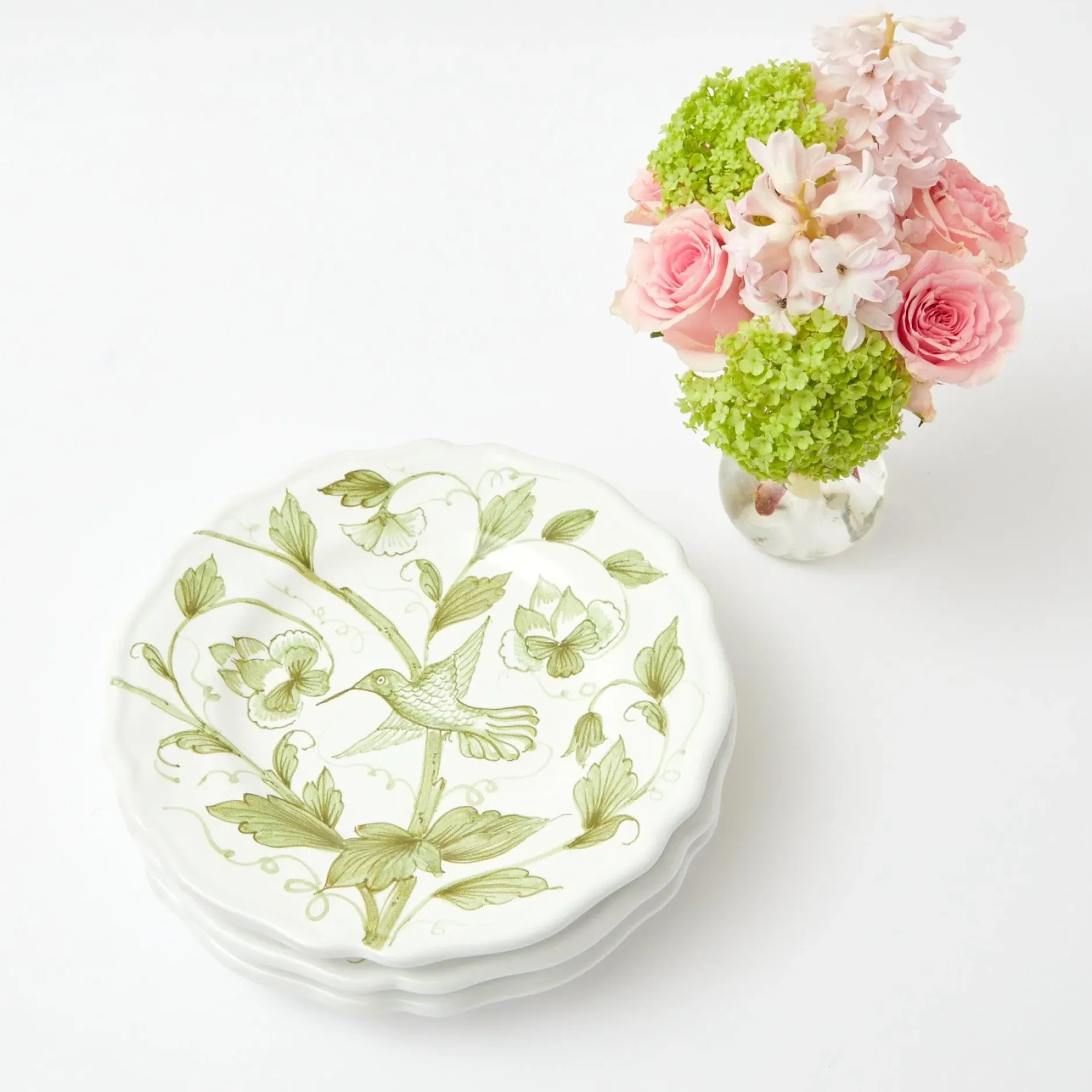 Discount Mrs. Alice Hand Painted Hummingbird Starter Plate