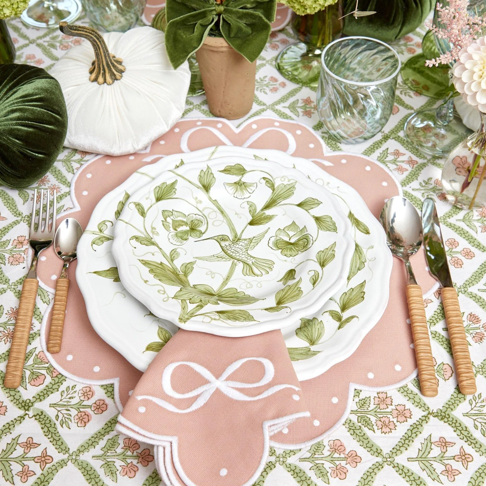 Discount Mrs. Alice Hand Painted Hummingbird Starter Plate