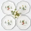 Sale Mrs. Alice Heidi & Hans Skier Dinner Plate (Set Of 4)