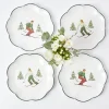 Mrs. Alice Heidi & Hans Skier Starter Plates (Set Of 4)