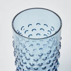 Outlet Mrs. Alice Hobnail Navy Glasses (Set Of 6)