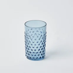 Outlet Mrs. Alice Hobnail Navy Glasses (Set Of 6)