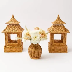 Best Mrs. Alice Honey Rattan Pagoda Lantern