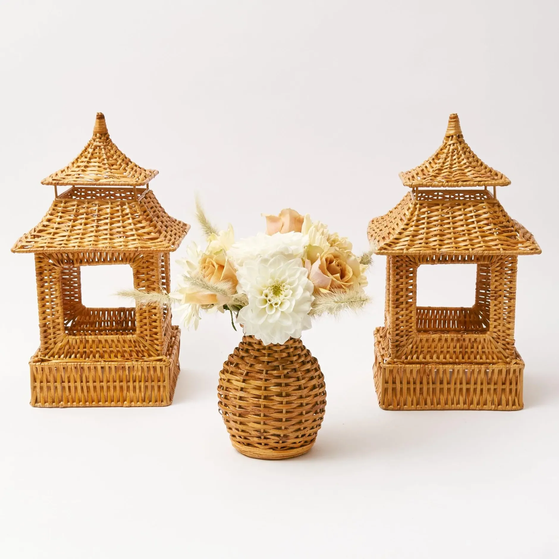 Best Mrs. Alice Honey Rattan Pagoda Lantern