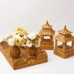 Mrs. Alice Honey Rattan Vase (Set Of 3)