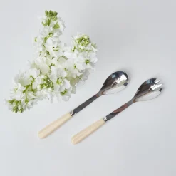 Discount Mrs. Alice Ivory Salad Servers