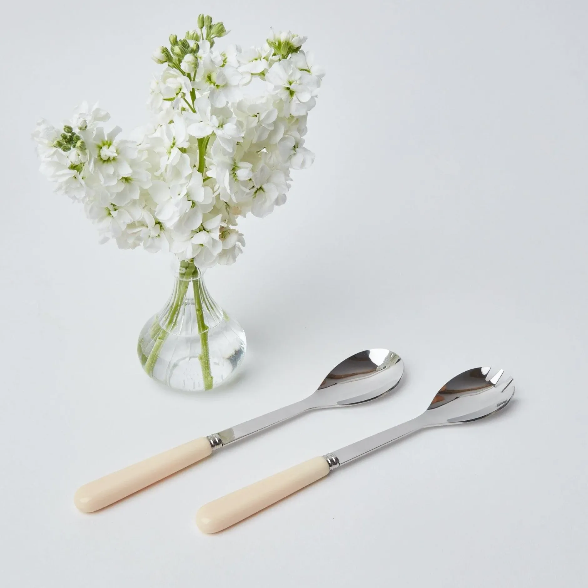Discount Mrs. Alice Ivory Salad Servers
