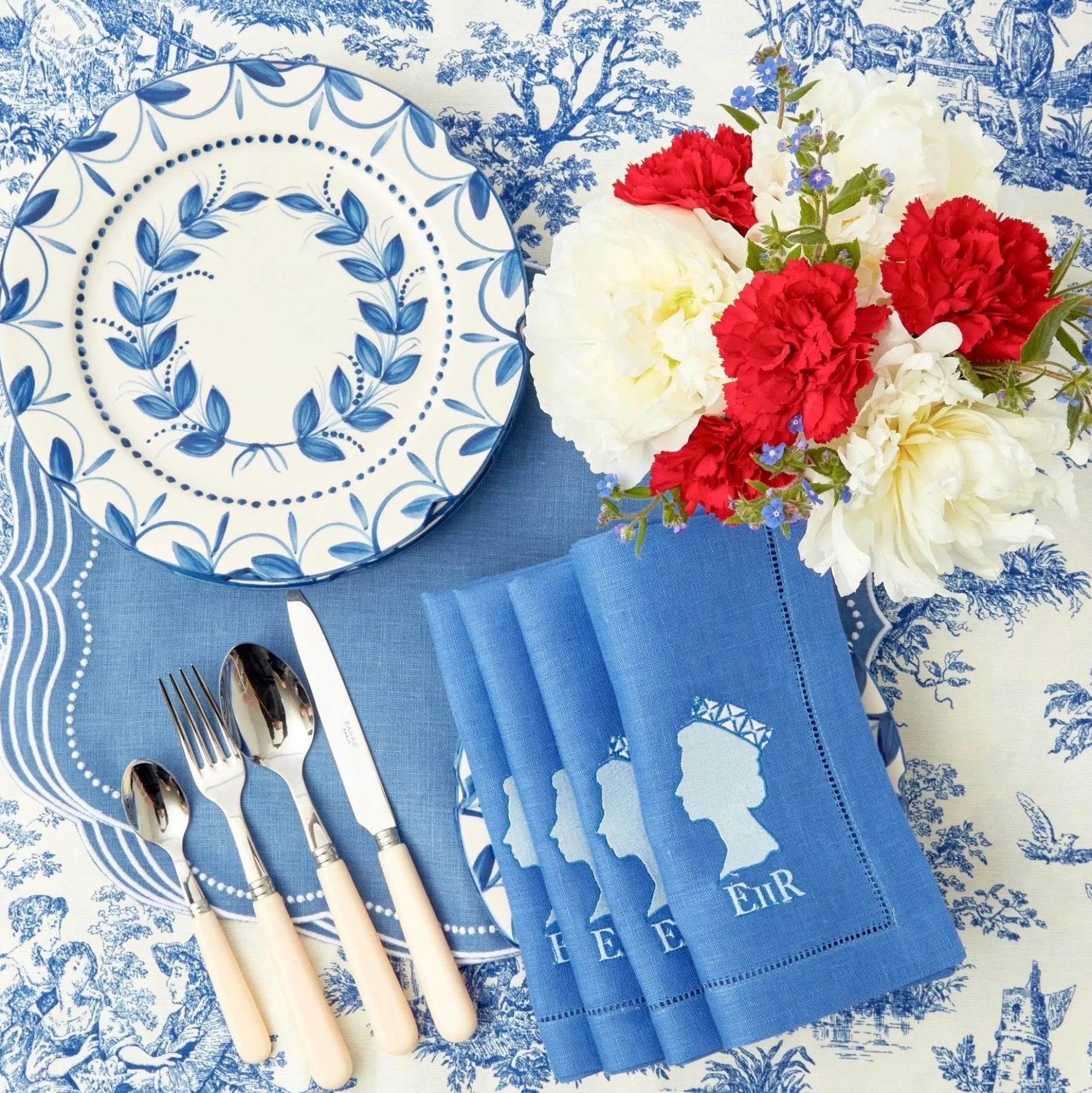 Discount Mrs. Alice Jubilee Linen Napkins (Set Of 4)