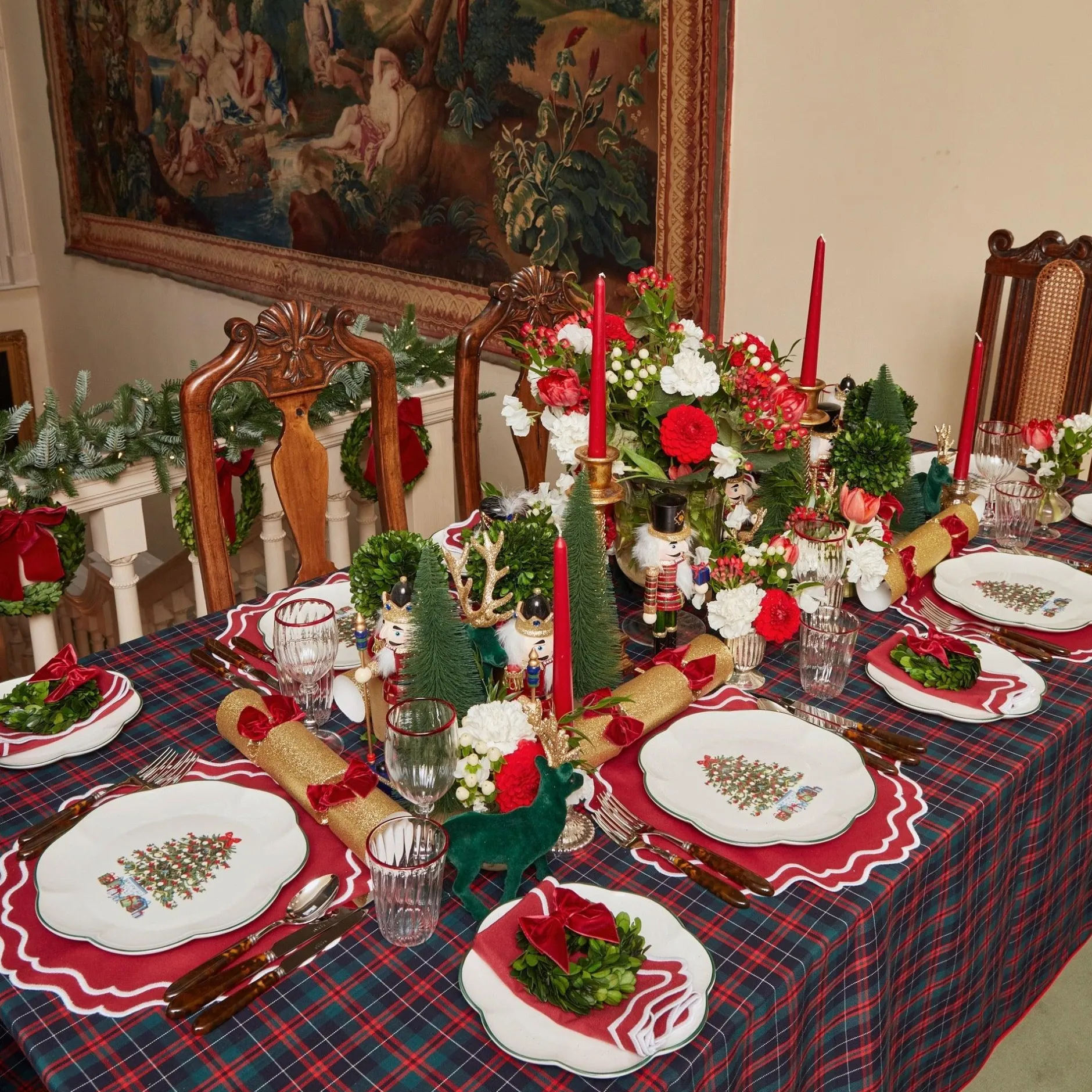 Mrs. Alice Katherine Berry Red Placemats (Set Of 4)
