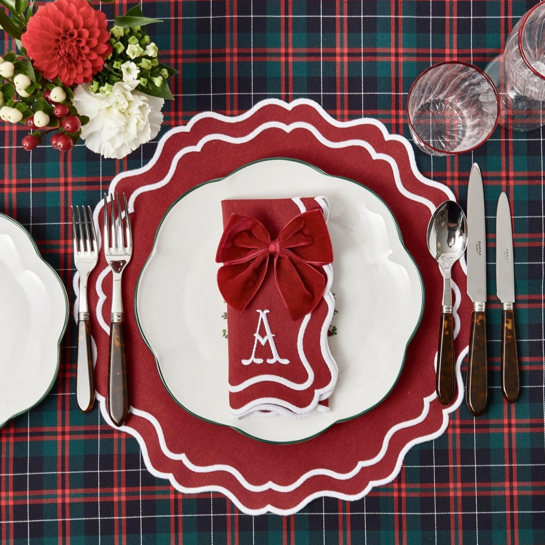 Mrs. Alice Katherine Berry Red Placemats (Set Of 4)