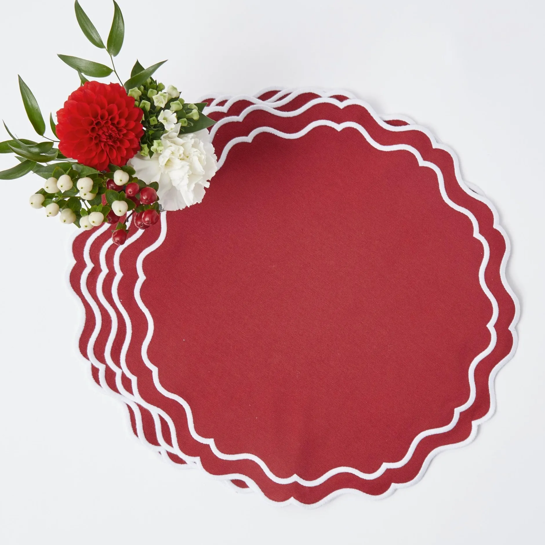 Mrs. Alice Katherine Berry Red Placemats (Set Of 4)