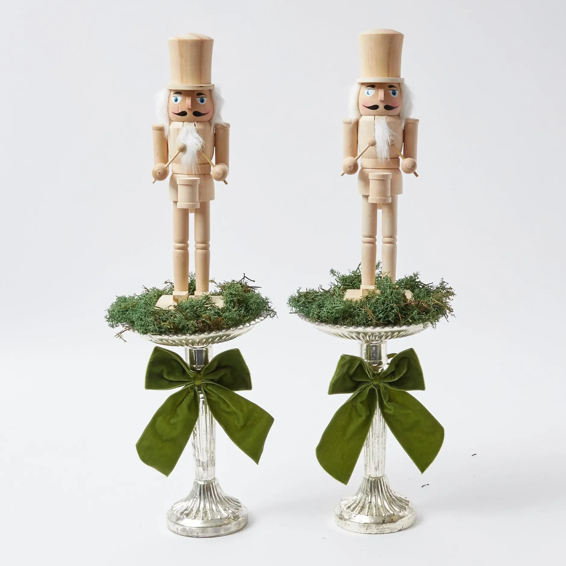 Clearance Mrs. Alice Large Mercury Pillar Candle Stand (Pair)
