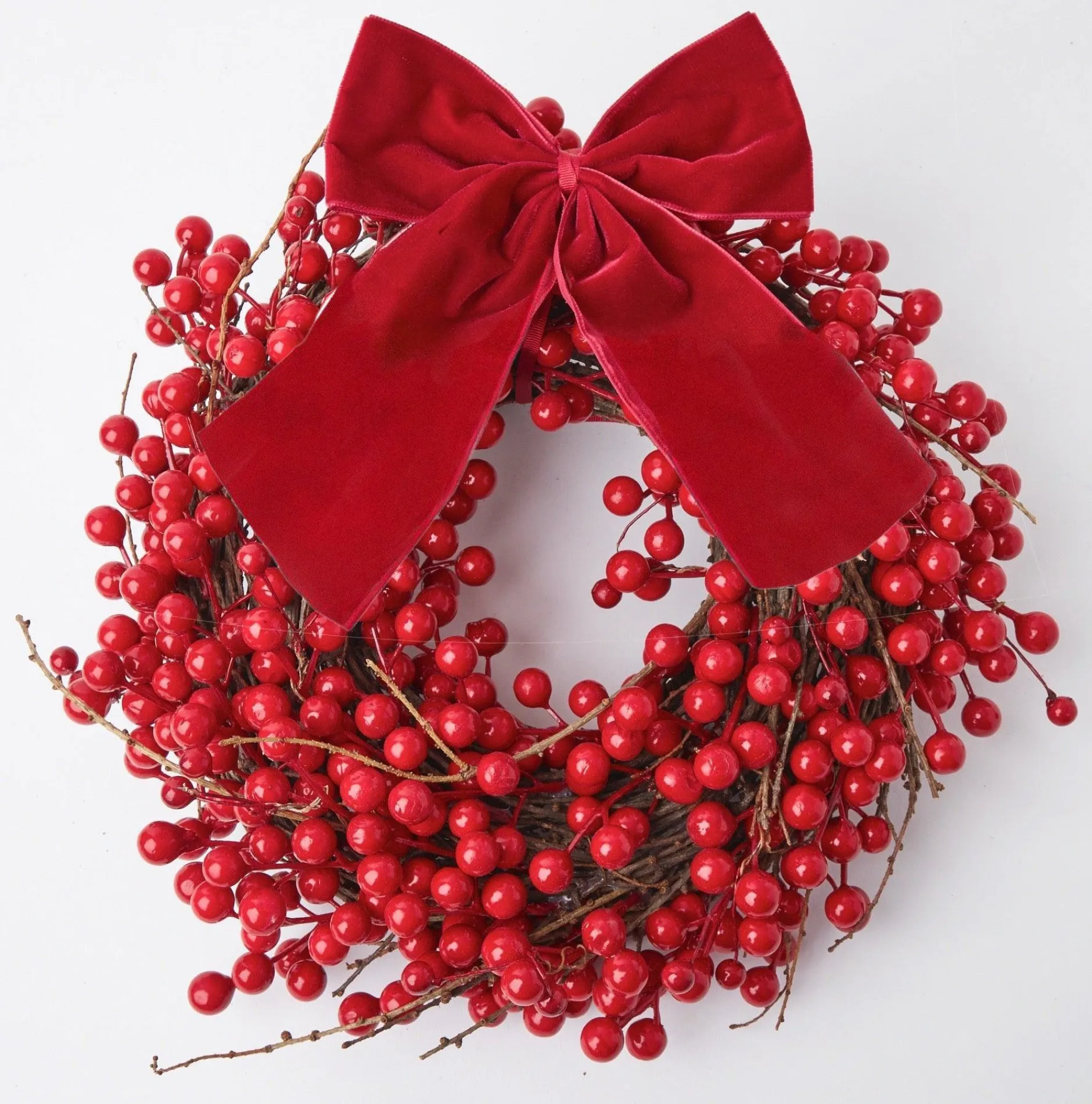 Mrs. Alice Large Ruby Red Velvet Bow
