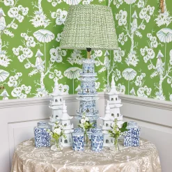 Online Mrs. Alice Large White Porcelain Pagodas (Pair)