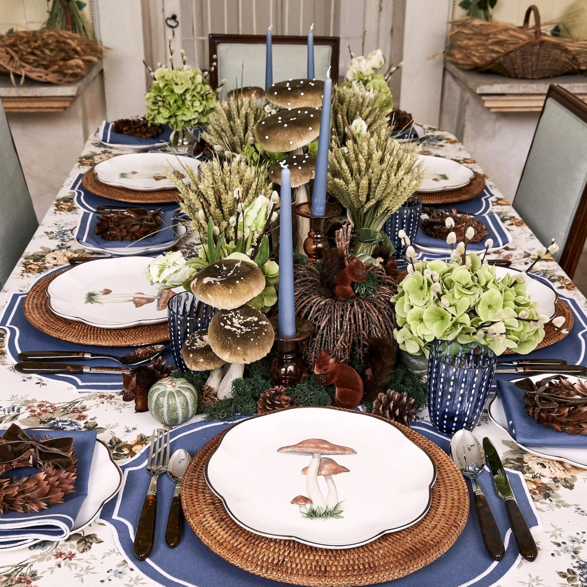 Outlet Mrs. Alice Liberty Blue Napkins (Set Of 4)