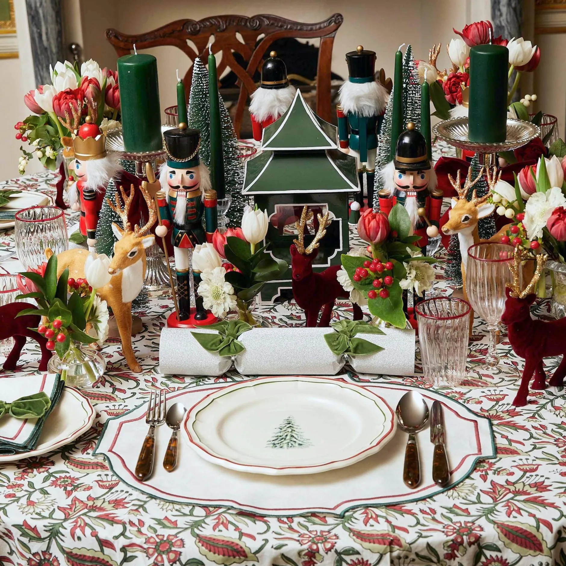 Mrs. Alice Liberty Candy Cane Napkins (Set Of 4)