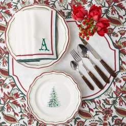 Mrs. Alice Liberty Candy Cane Napkins (Set Of 4)