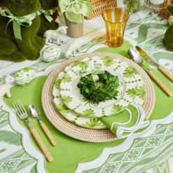 Best Mrs. Alice Light Brown Rattan Effect Cutlery (4Pcs)