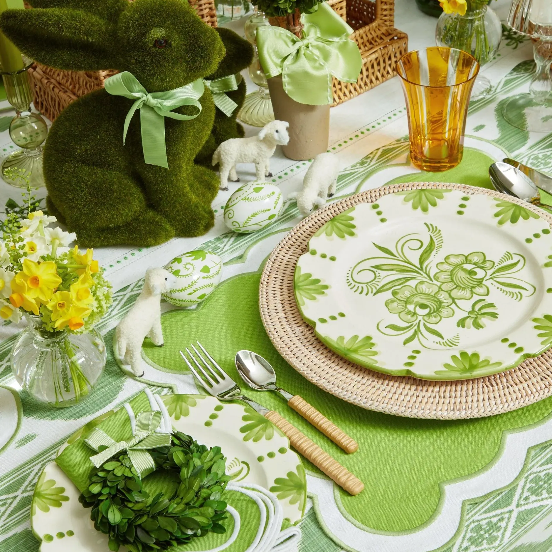 Best Mrs. Alice Light Brown Rattan Effect Cutlery (4Pcs)