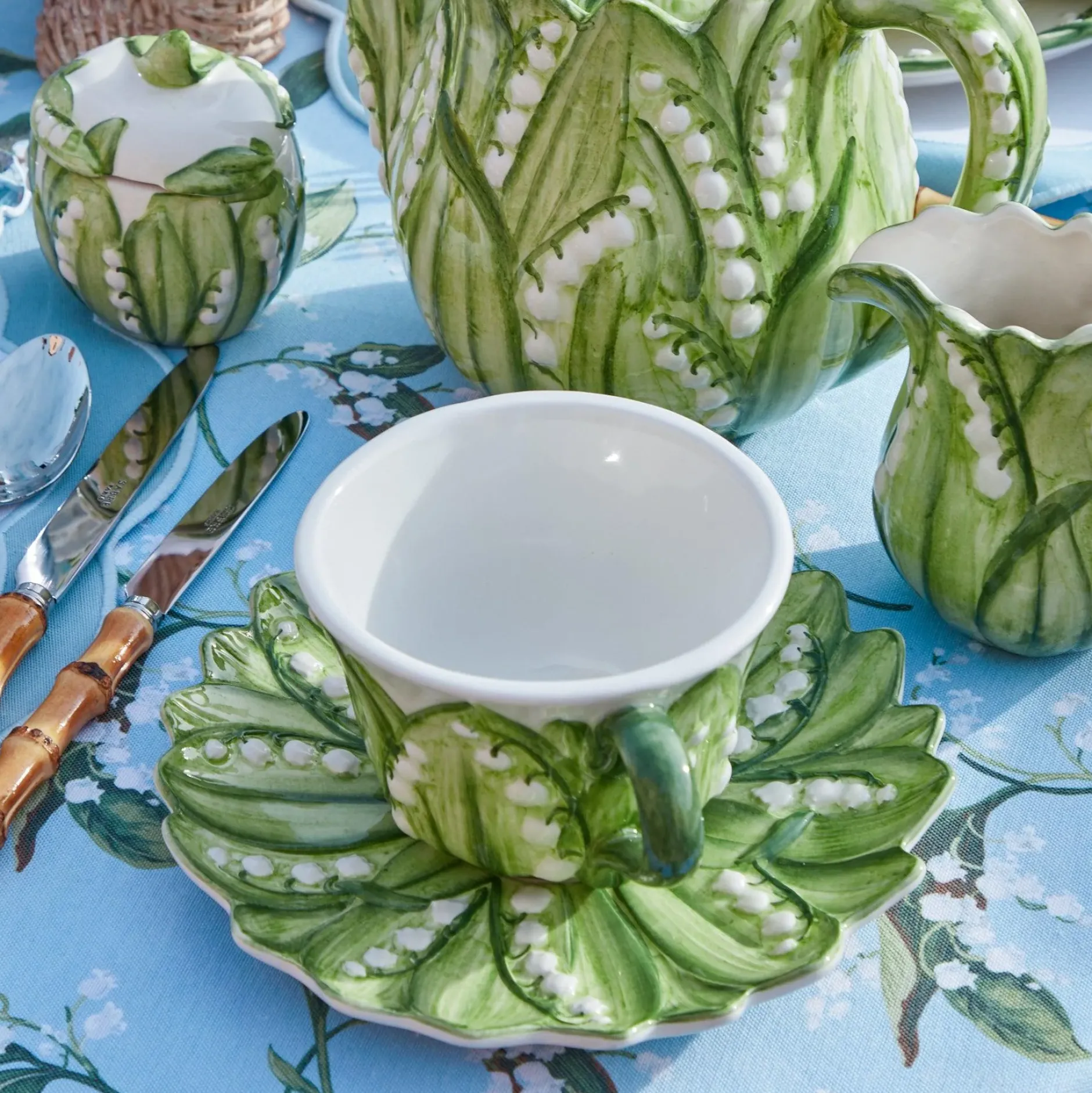 Sale Mrs. Alice Lily Of The Valley Breakfast Cup & Saucer