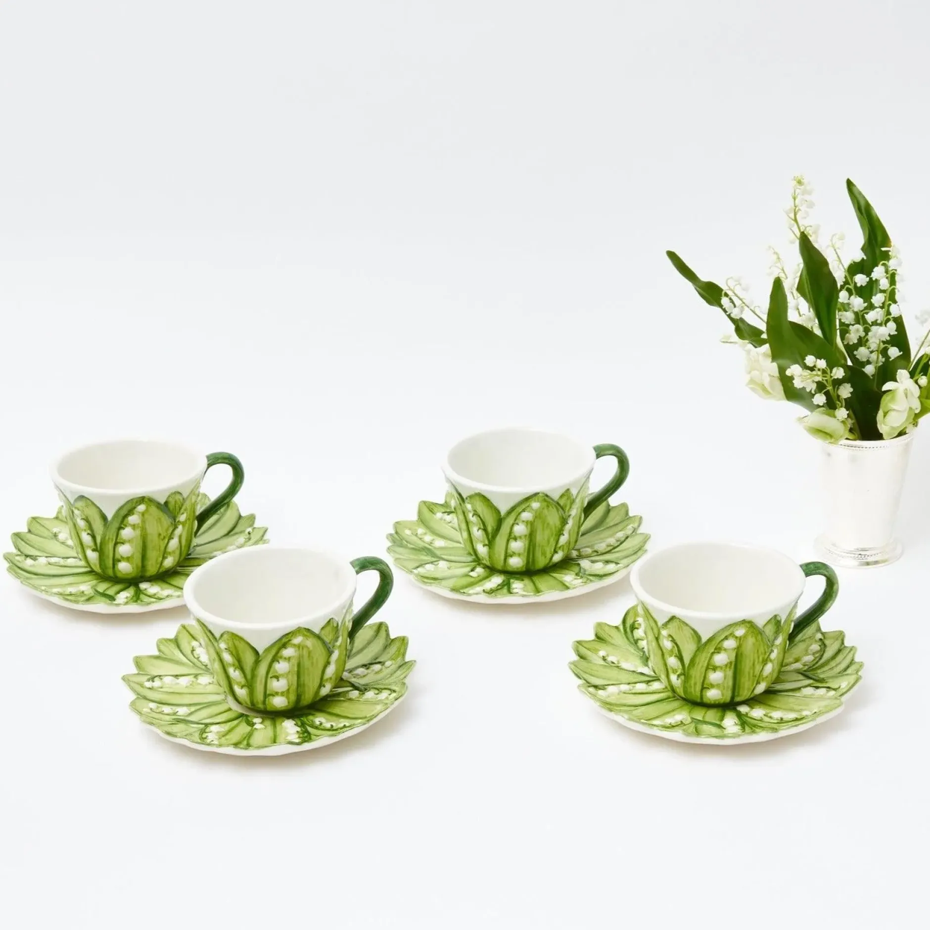 Sale Mrs. Alice Lily Of The Valley Breakfast Cup & Saucer