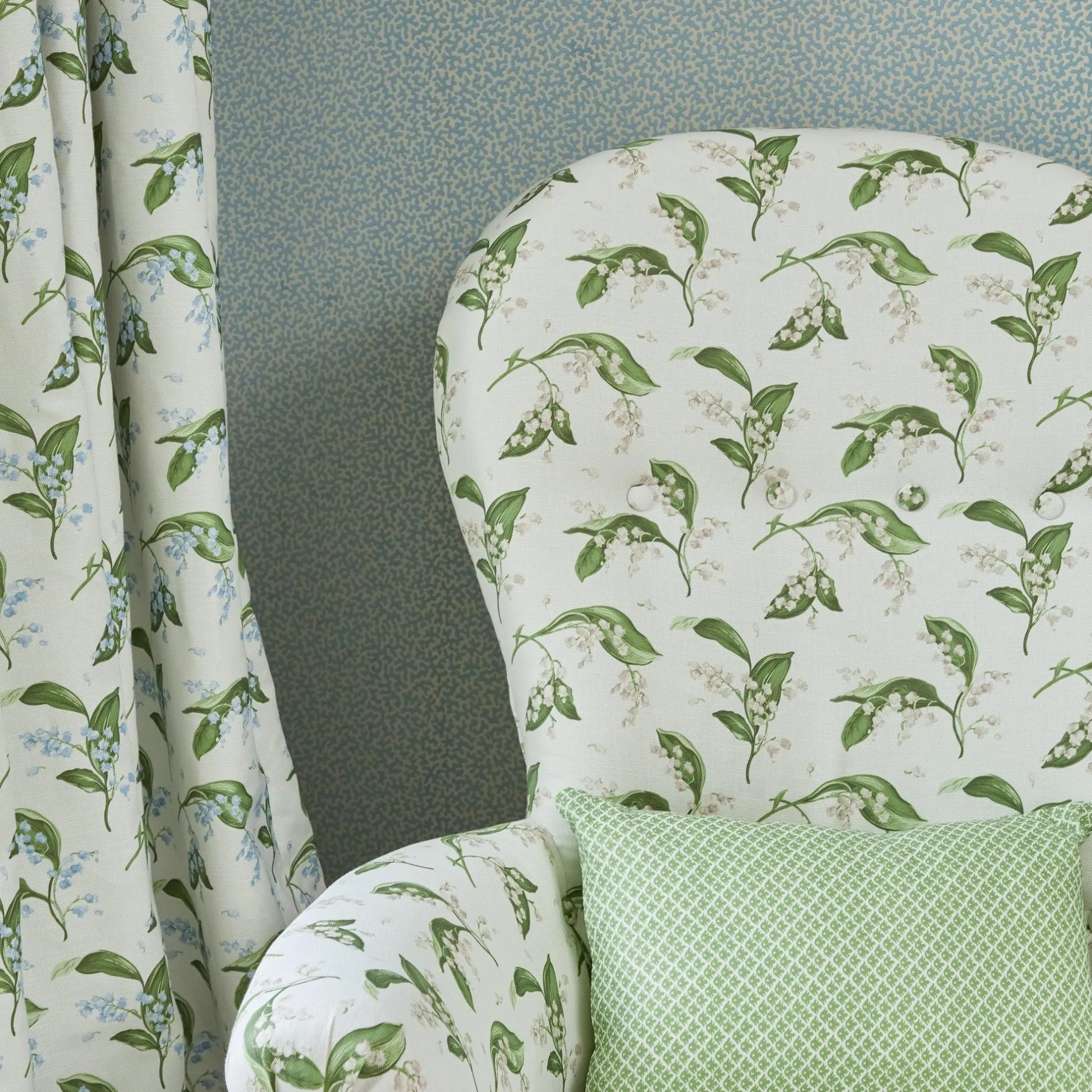 Outlet Mrs. Alice Lily Of The Valley Fabric