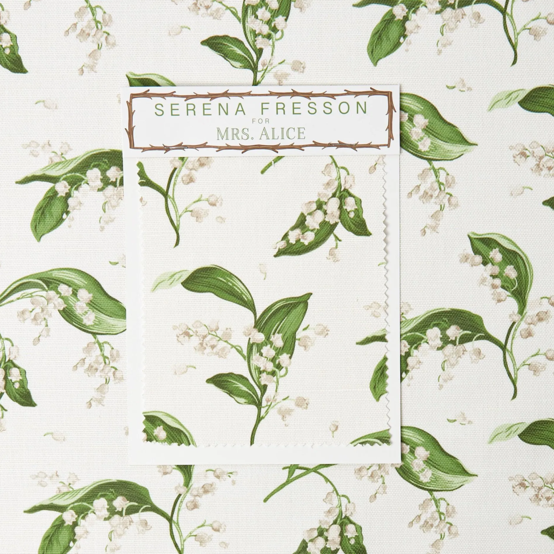 Outlet Mrs. Alice Lily Of The Valley Fabric