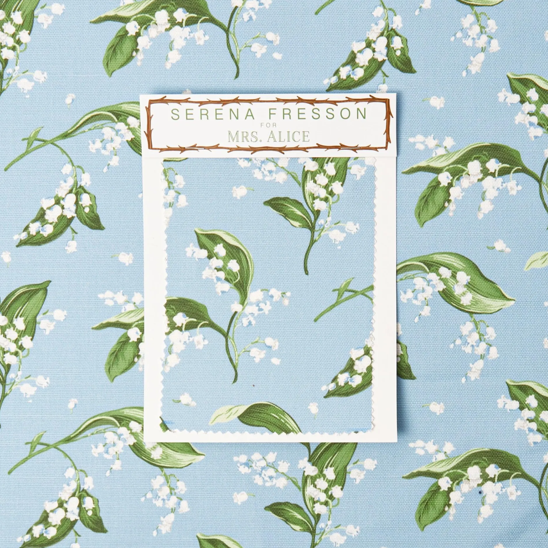 Mrs. Alice Lily Of The Valley Fabric