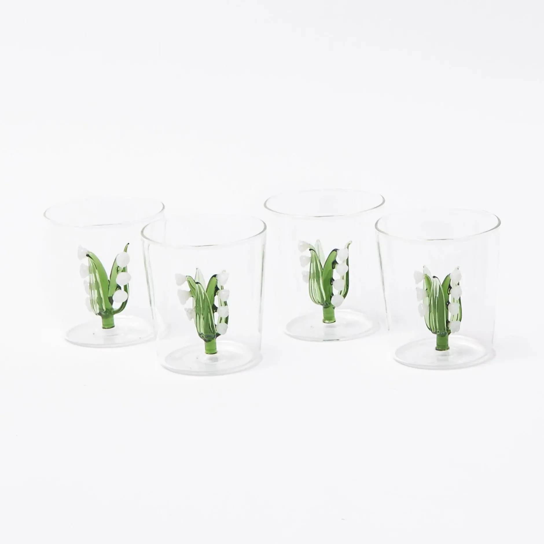Discount Mrs. Alice Lily Of The Valley Glasses (Set Of 4)