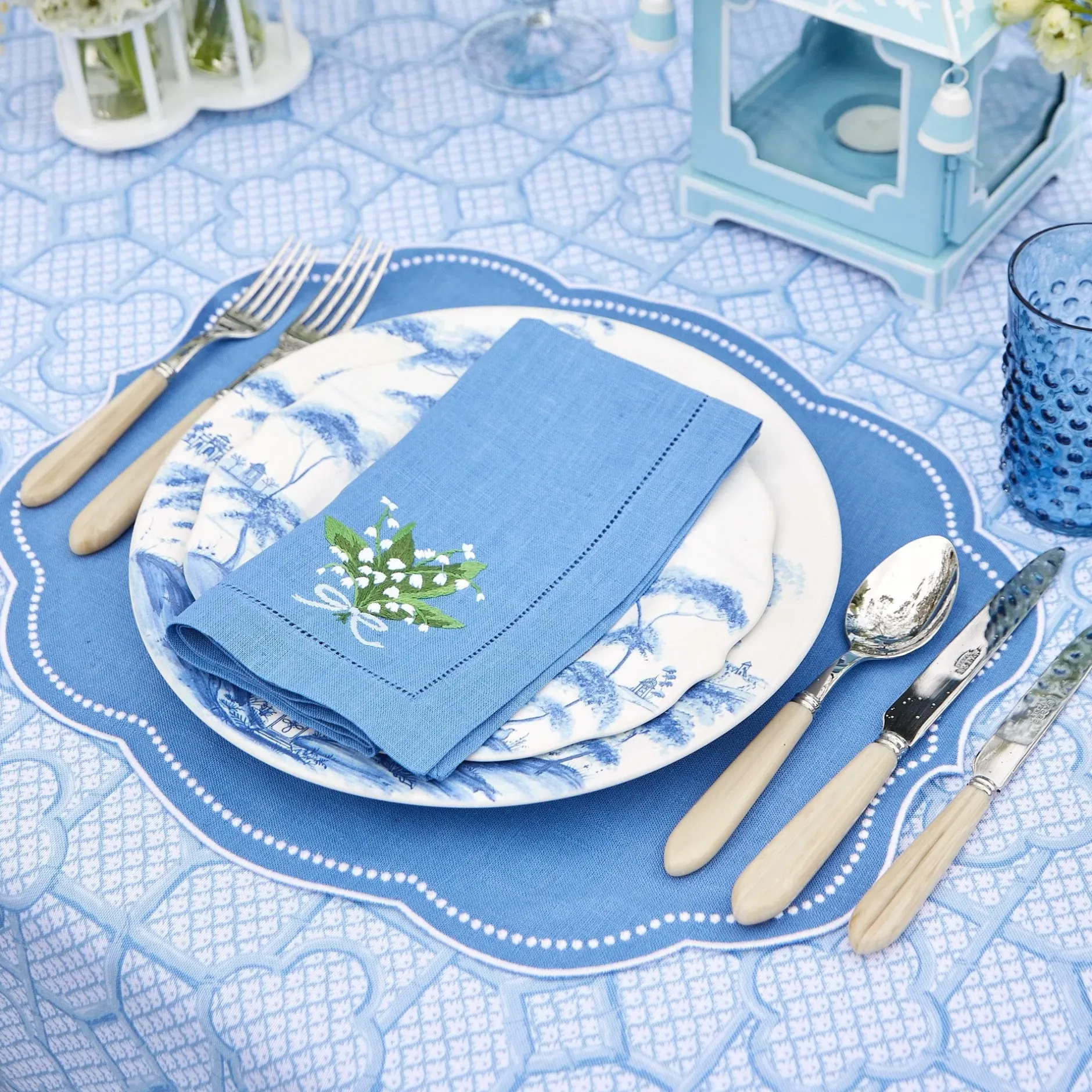New Mrs. Alice Lily Of The Valley Napkins (Set Of 4)