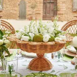 Online Mrs. Alice Luciana Rattan Scalloped Bowl