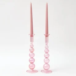 Outlet Mrs. Alice Marguerite Pink Candle Holders (Pair)