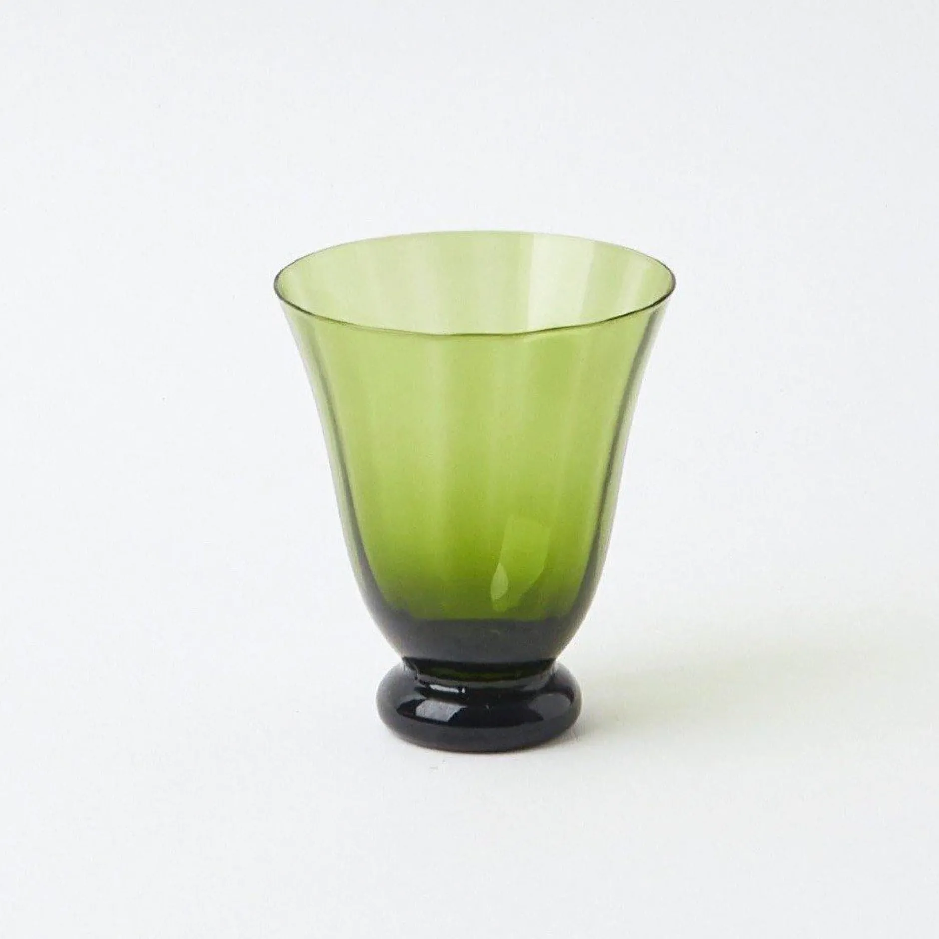 Hot Mrs. Alice Moss Green Tulip Glasses (Set Of 4)