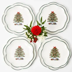 Outlet Mrs. Alice Christmas Tree Starter Plate (Set Of 4)
