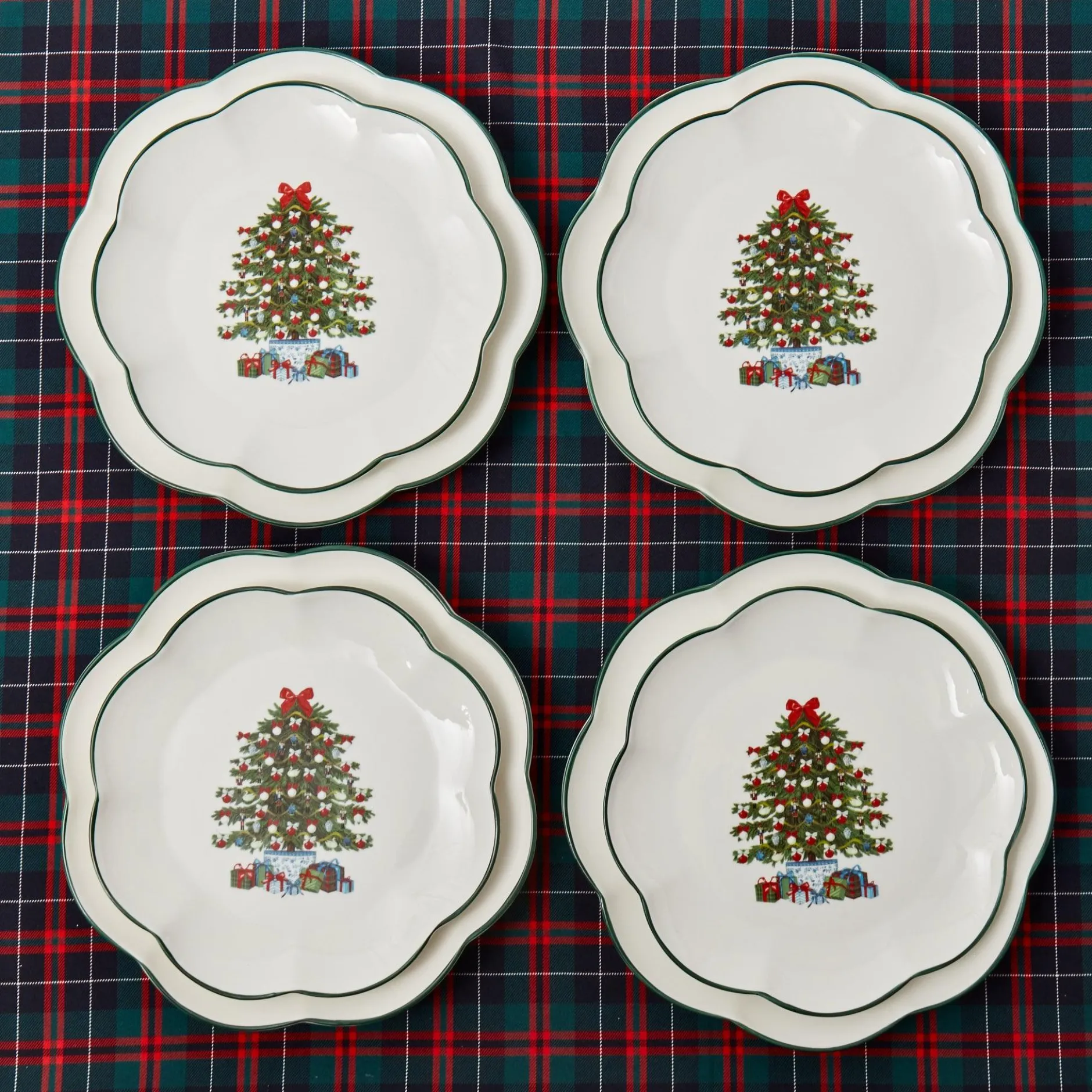 Online Mrs. Alice Christmas Tree Starter Plate (Set Of 4)