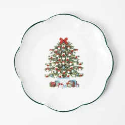 Outlet Mrs. Alice Christmas Tree Dinner Plate (Set Of 4)