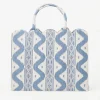 Hot Mrs. Alice Tote Bag (Blue Ikat)