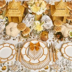 New Mrs. Alice Mustard Velvet Napkin Bows (Set Of 4)