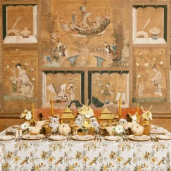 New Mrs. Alice Mustard Velvet Napkin Bows (Set Of 4)