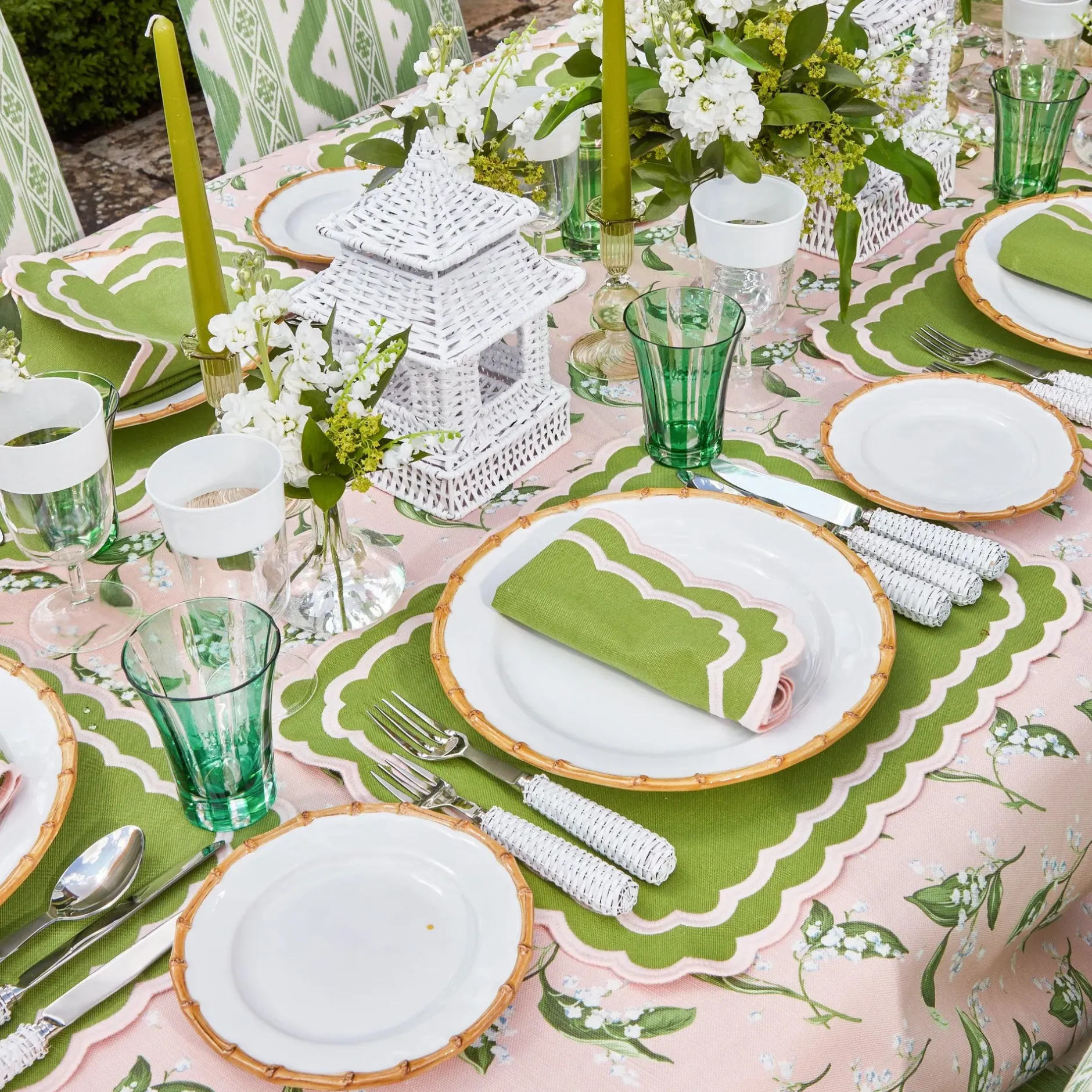 Sale Mrs. Alice Nancy Bamboo Dinner & Starter Plates (Set Of 8)