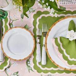 Sale Mrs. Alice Nancy Bamboo Dinner & Starter Plates (Set Of 8)