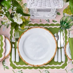 New Mrs. Alice Nancy Bamboo Dinner Plate (Set Of 4)