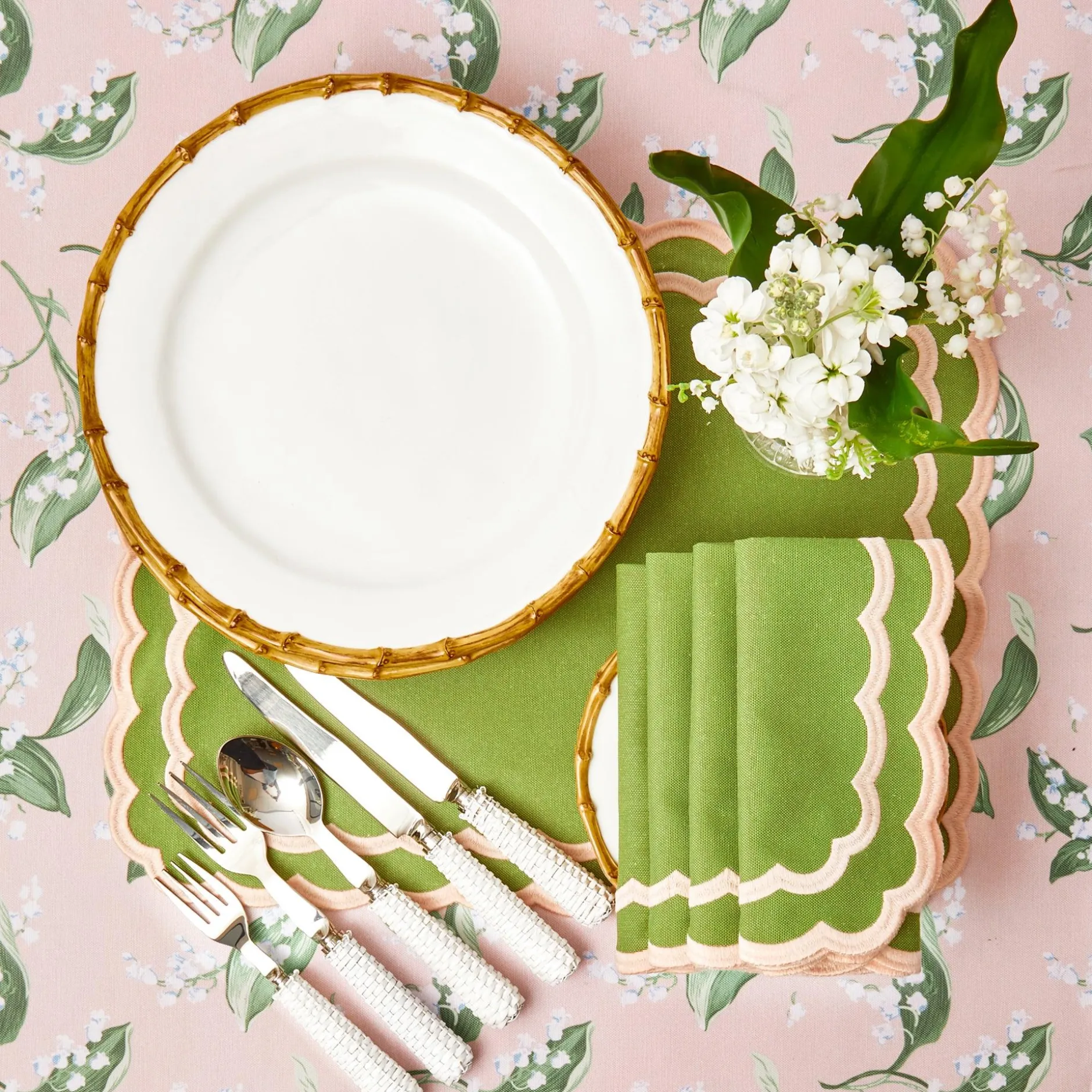 Online Mrs. Alice Nancy Bamboo Dinner Plate (Set Of 4)