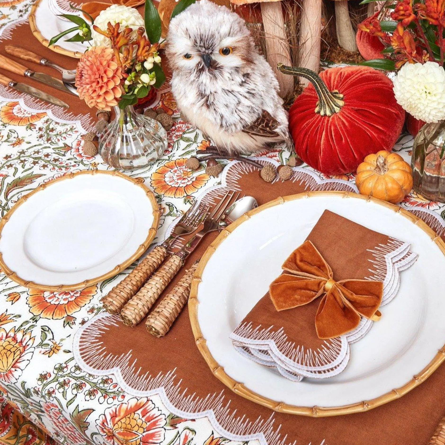 Hot Mrs. Alice Nancy Bamboo Starter Plate (Set Of 4)