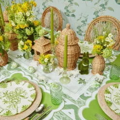 Hot Mrs. Alice Natural Rattan Decoration Set