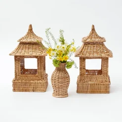 New Mrs. Alice Natural Rattan Decoration Set