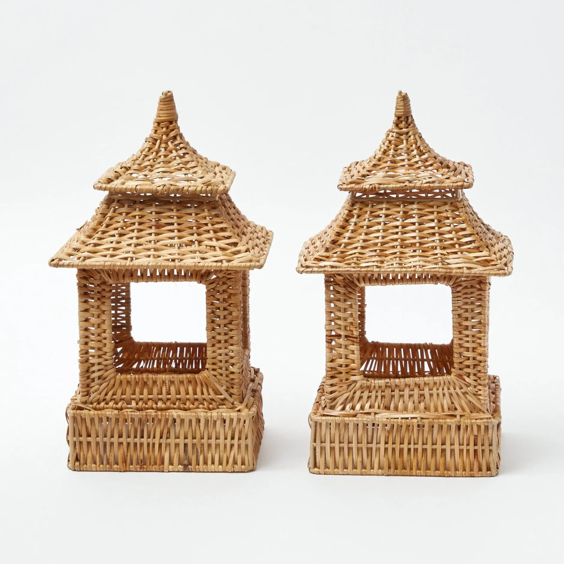 New Mrs. Alice Natural Rattan Decoration Set