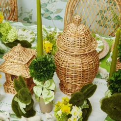 New Mrs. Alice Natural Rattan Decoration Set